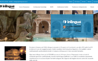 Screenshot inlinguapesaro.it